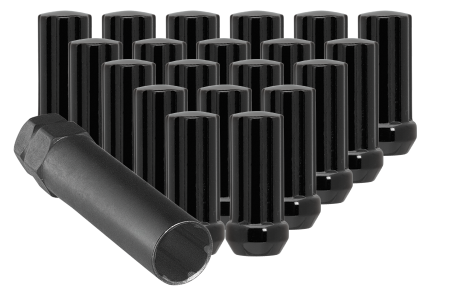 Ceco CD3804LBK-32 - (32) Black Duplex 7 Spline Nut 1/2" 48mm HEIGHT