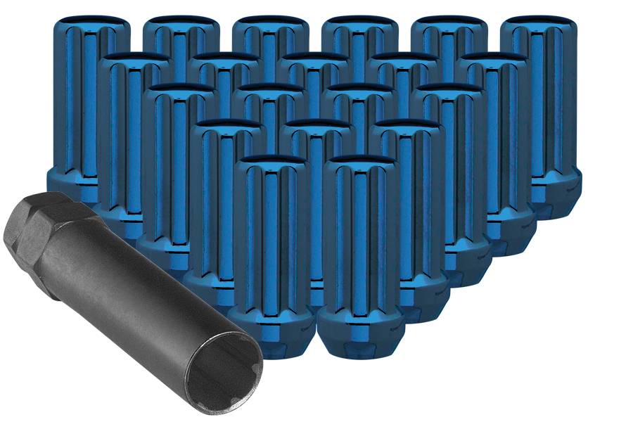 Ceco CD3809LBL-24 - (24) BLUE 7 SPLINE NUT 14X1.50 48mm HEIGHT