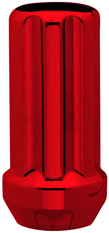 Ceco CD3809LRD - (1) Red 7 Spline Cone Seat Nut 14X1.5 48mm 21/22mm Hex
