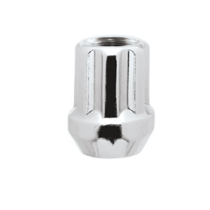 Ceco CD3850-1D - (1) Chrome 7 Spline Open End Cone Seat Nut 14X2.0 25mm 21/22mm Hex