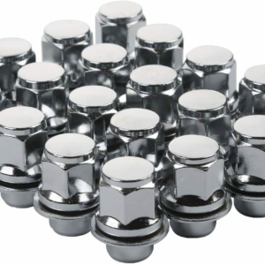 Ceco CD5306-20 - (20) Chrome OEM Nissan Style Shank Nut W/Washer 12X1.25 37mm 21mm Hex