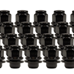 Ceco CD5307BK-24 - (24) BLACK OEM TOYOTA SHANK NUTS 12X1.5 37mm H 21mm HEX