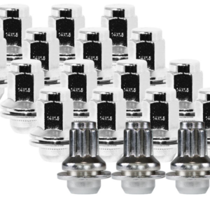 Ceco CD5309DL-20LLK - (16+4 locks) Chrome Toyota OEM Style Shank Lug Nuts 14X1.5 46mm H 22mm HEX