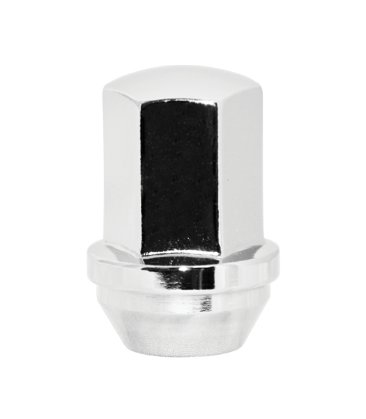 Ceco CD7110L-100 - (100) Chrome Bulge Acorn Dodge OEM Style Nut 9/16 44mm 22mm Hex