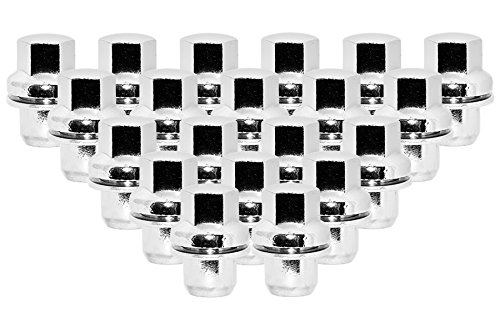 Ceco CD711148-20 - (20) CHROME OEM RANGE ROVER NUTS 14X1.5 20mm Shank Dia Hex 22mm