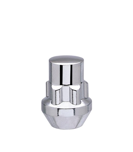Ceco CDW40200S - (4) Chrome 7/16" RH Cone Seat Wheel Locks Socket Style 1.26" Long
