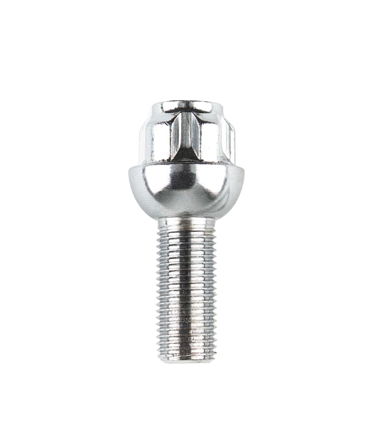 Ceco CDW41809 - (4) Chrome Bolt 14x1.5 Radius Seat Wheel Locks 26 mm Thread