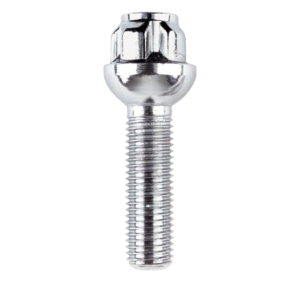 Ceco CDW41809L - (4) Chrome Bolt 14x1.5 Radius Seat Wheel Locks 39 mm Thread