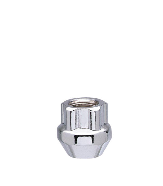 Ceco CDW50405 - (4) Chrome 1/2" RH Open End Cone Seat Wheel Locks 22mm