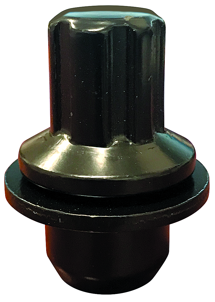 Ceco CDWL711148BK - (4) Black Land Rover OEM Style Wheel Locks 14x1.5 Flat Seat 47 mm