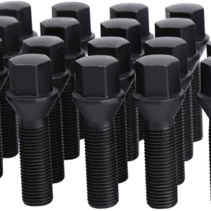 Ceco CD1821BK-20 - (20) Black Cone Seat Bolts 12x1.25 28mm 17mm Hex