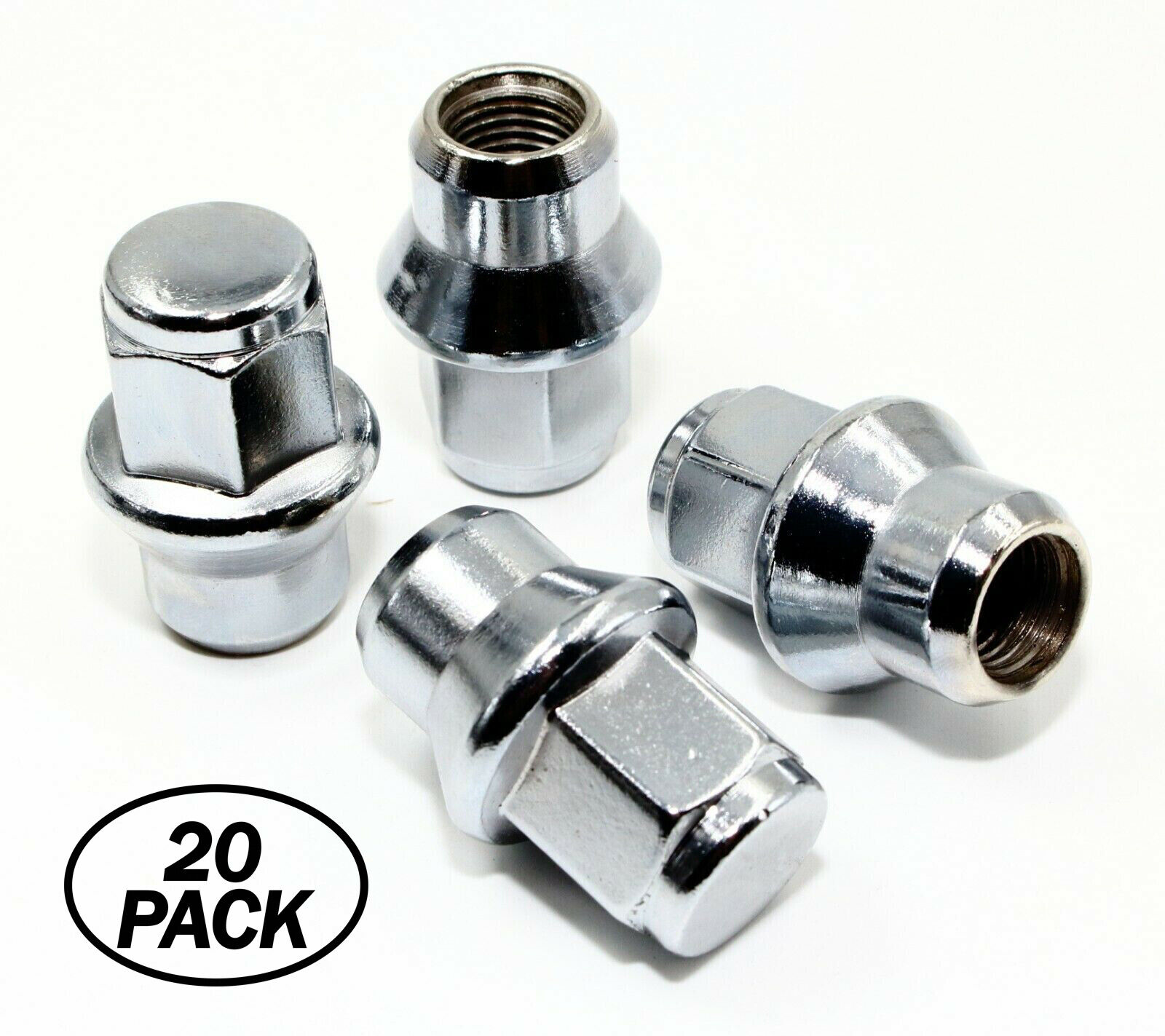 Ceco CD7109D-20 - (20) Chrysler Chrome Bulge Mag Lug Nuts 14x1.50 44mm 22mm Hex - Image 2