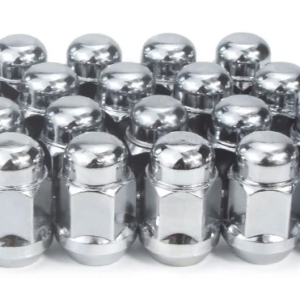 (24) Bulge Acorn 2pc 12x1.5 35mm Height 21mm Hex Chrome