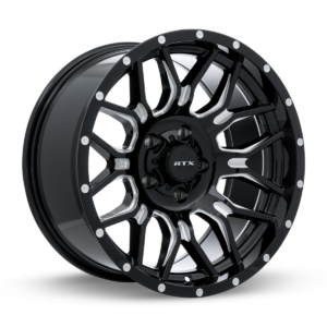 RTX® (Offroad) - 083454 - Claw - Gloss Black Milled with Rivets - 18x9 6x135/139.7 ET18 CB106.1