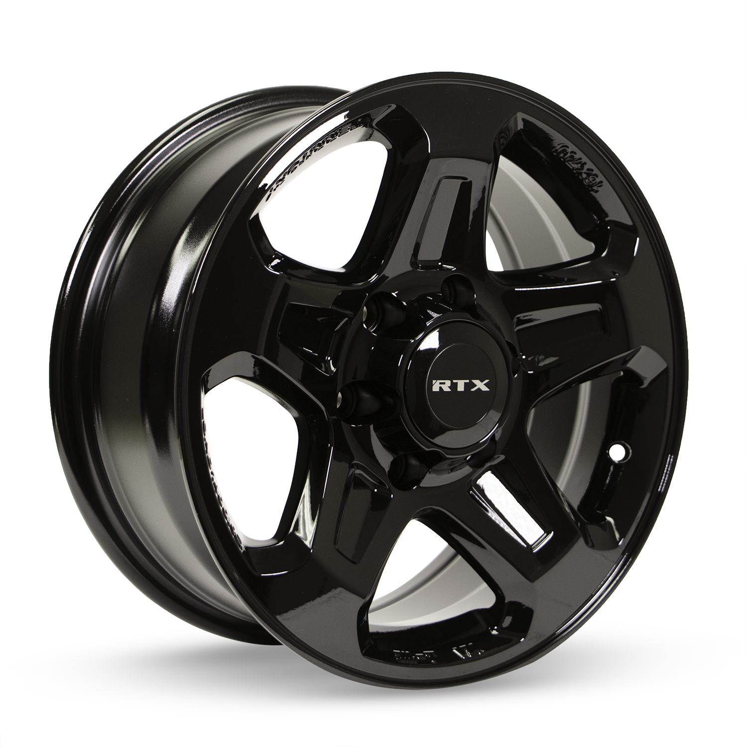 RTX® (RTX) - 082740 - Courier - Gloss Black - 16x7 6x130 ET30 CB84.1