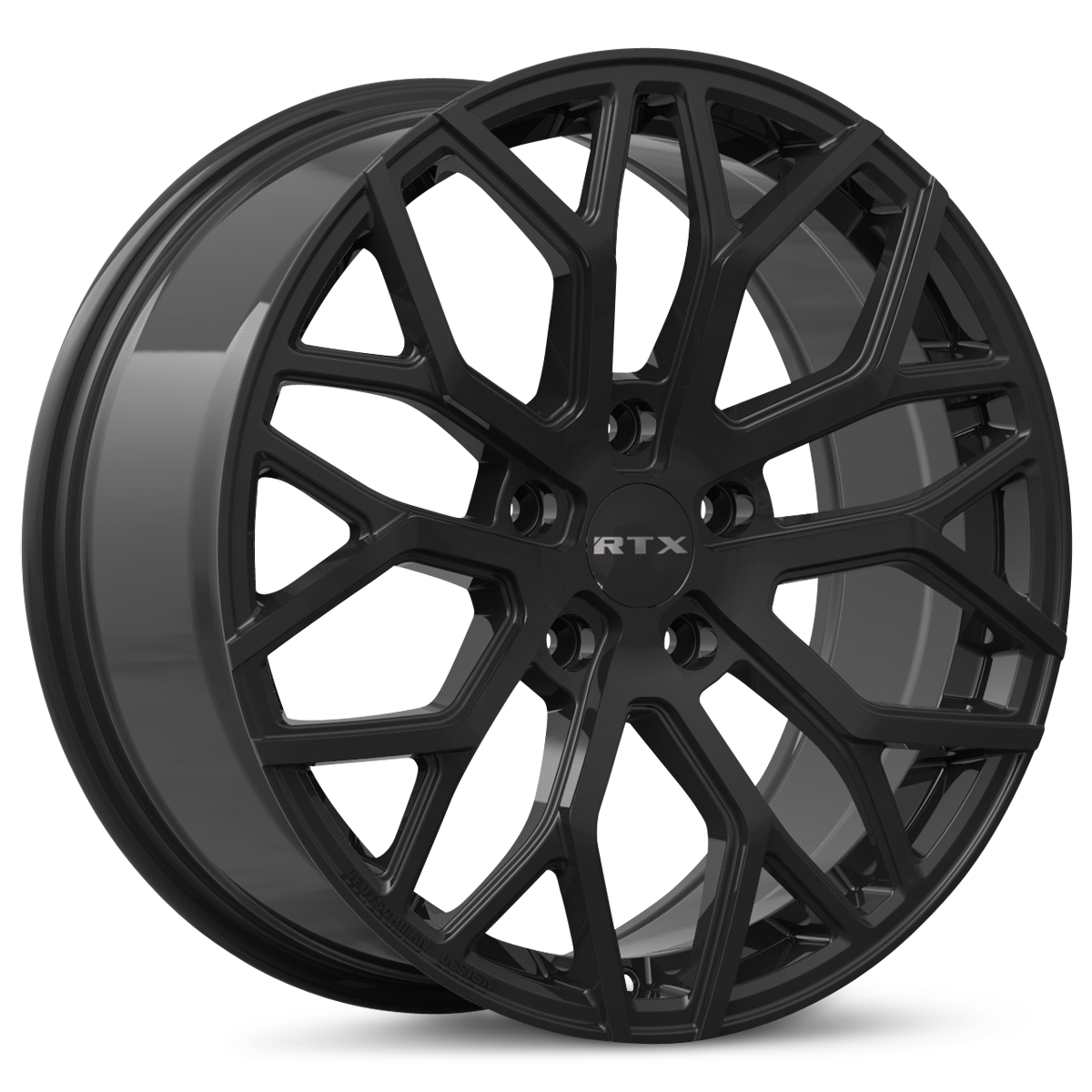 RTX® (R-Spec) - 083277 - D01 (5 Lugs) - Gloss Black - 19x8.5 5x114.3 ET45 CB67.1
