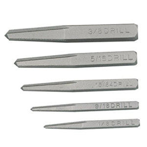 TAPER BIT EXTRACT.3-5-6-8-9 MM 5PCES