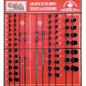 DISPLAY 72PCS 3/8" & 1/2"DR
