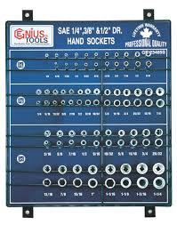 DISPLAY 85PCS 1/4"-3/8"-1/2"DR