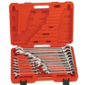 17 PCES METRIC COMBINATED RATCHETING WRENCH
