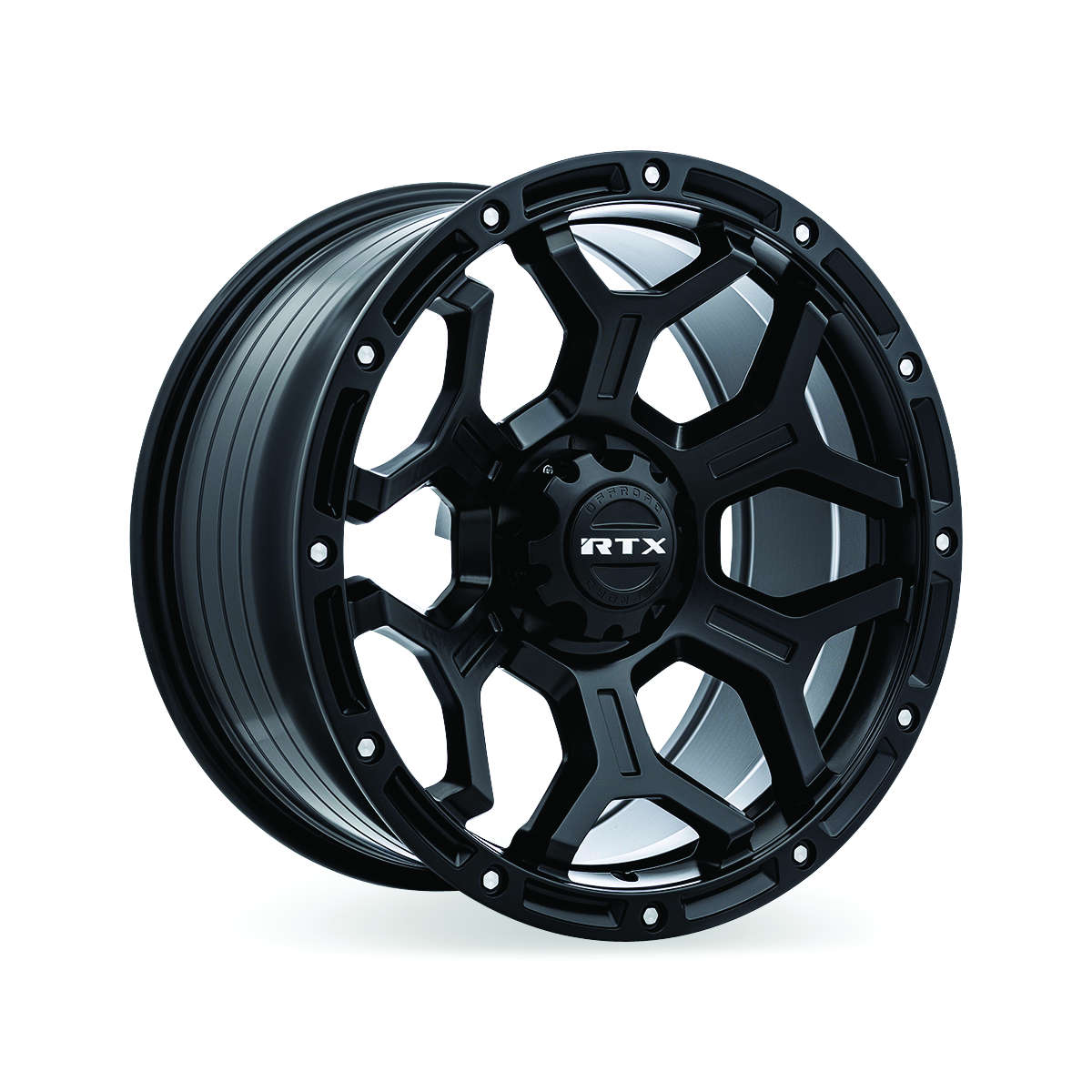 RTX® (Offroad) - 083110 - Goliath - Satin Black with Milled Rivets - 17x9 6x139.7 ET0 CB106.1