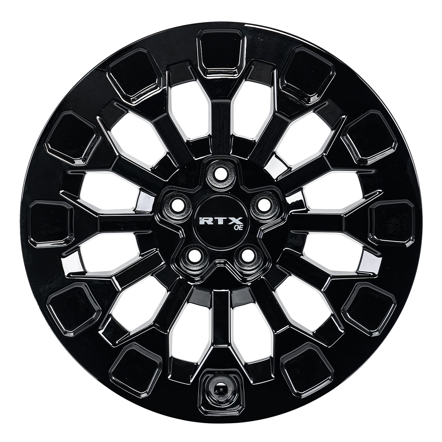 HD04 17x7.5 5x114.3 ET40 CB64.1 Gloss Black - Image 2