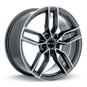 RTX® (OE) - 507406 - Kempten - Satin Black with Machined Face - 19x8 5x112 ET35 CB66.6