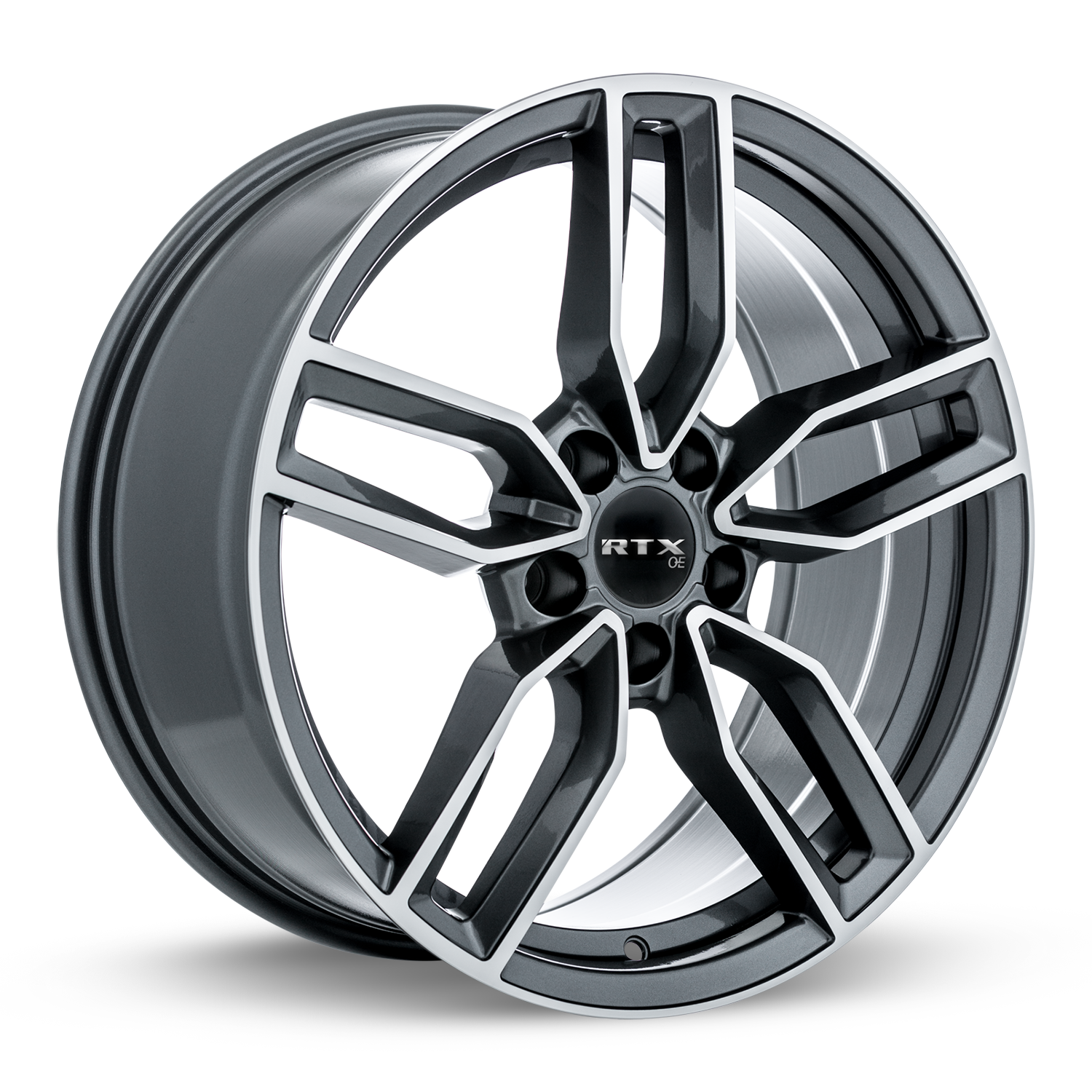 RTX® (OE) - 507406 - Kempten - Satin Black with Machined Face - 19x8 5x112 ET35 CB66.6