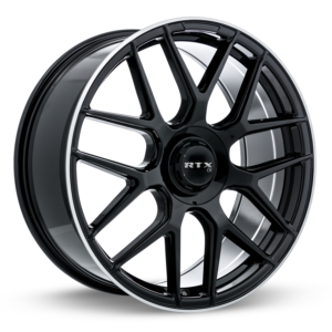 RTX® (OE) - 507421 - Leonburg - Gloss Black with Machined Edge - 20x8.5 5x112 ET38 CB66.6