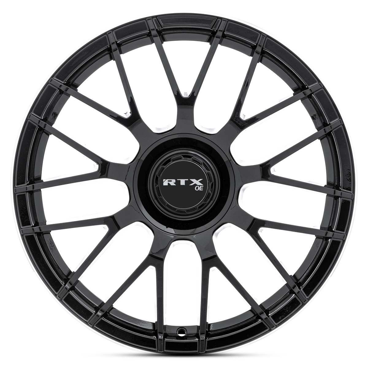 RTX® (OE) - 083184 - MB01 - Gloss Black with Machined Lip - 19x8.5 5x112 ET38 CB66.6 - Image 2