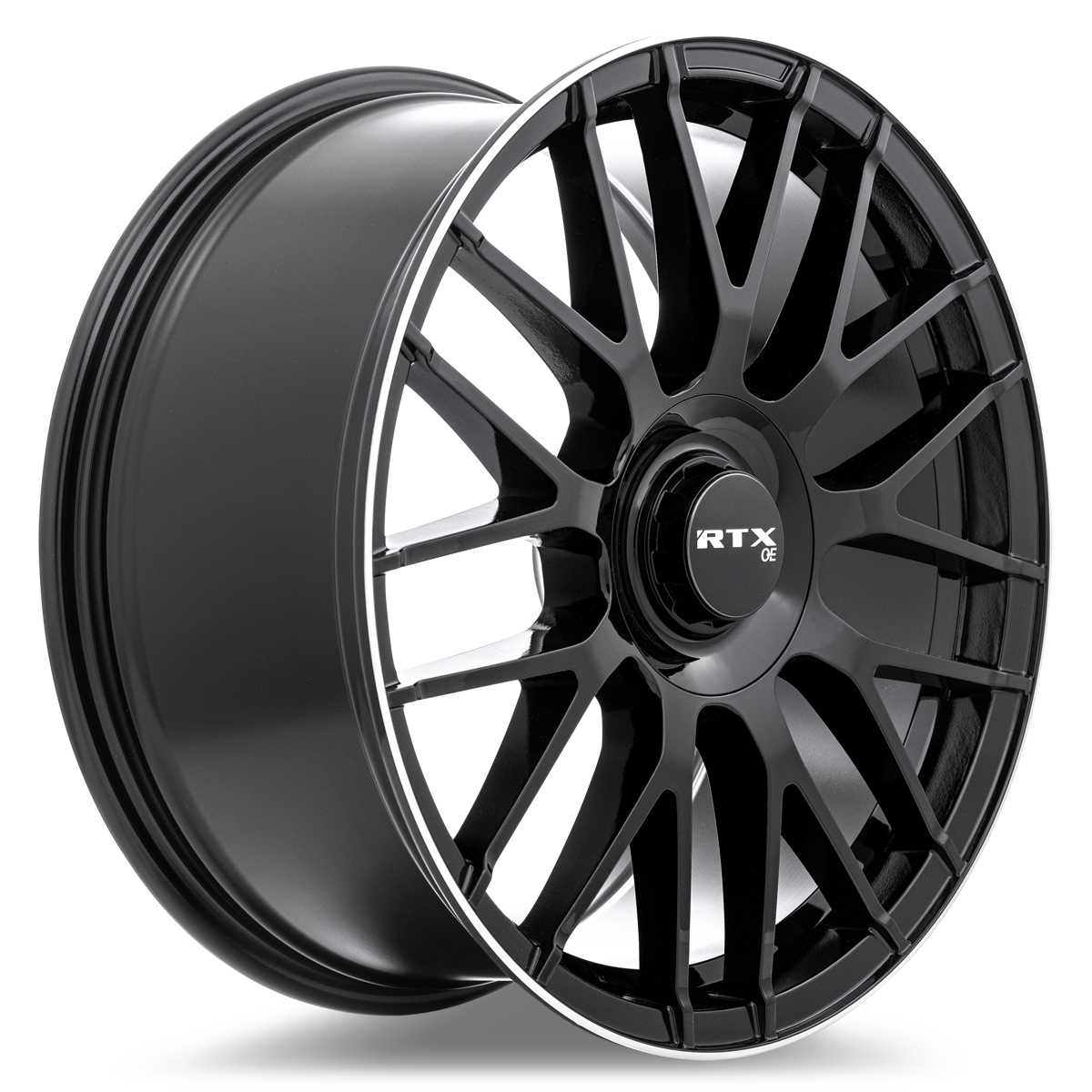 RTX® (OE) - 083184 - MB01 - Gloss Black with Machined Lip - 19x8.5 5x112 ET38 CB66.6 - Image 3
