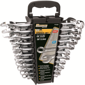 22 PCS SAE + METRIC WRENCH SET
