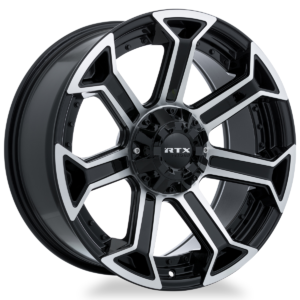 RTX® (Offroad) - 082920 - Peak - Gloss Black Machined - 18x9 6x135/139.7 ET0 CB87.1
