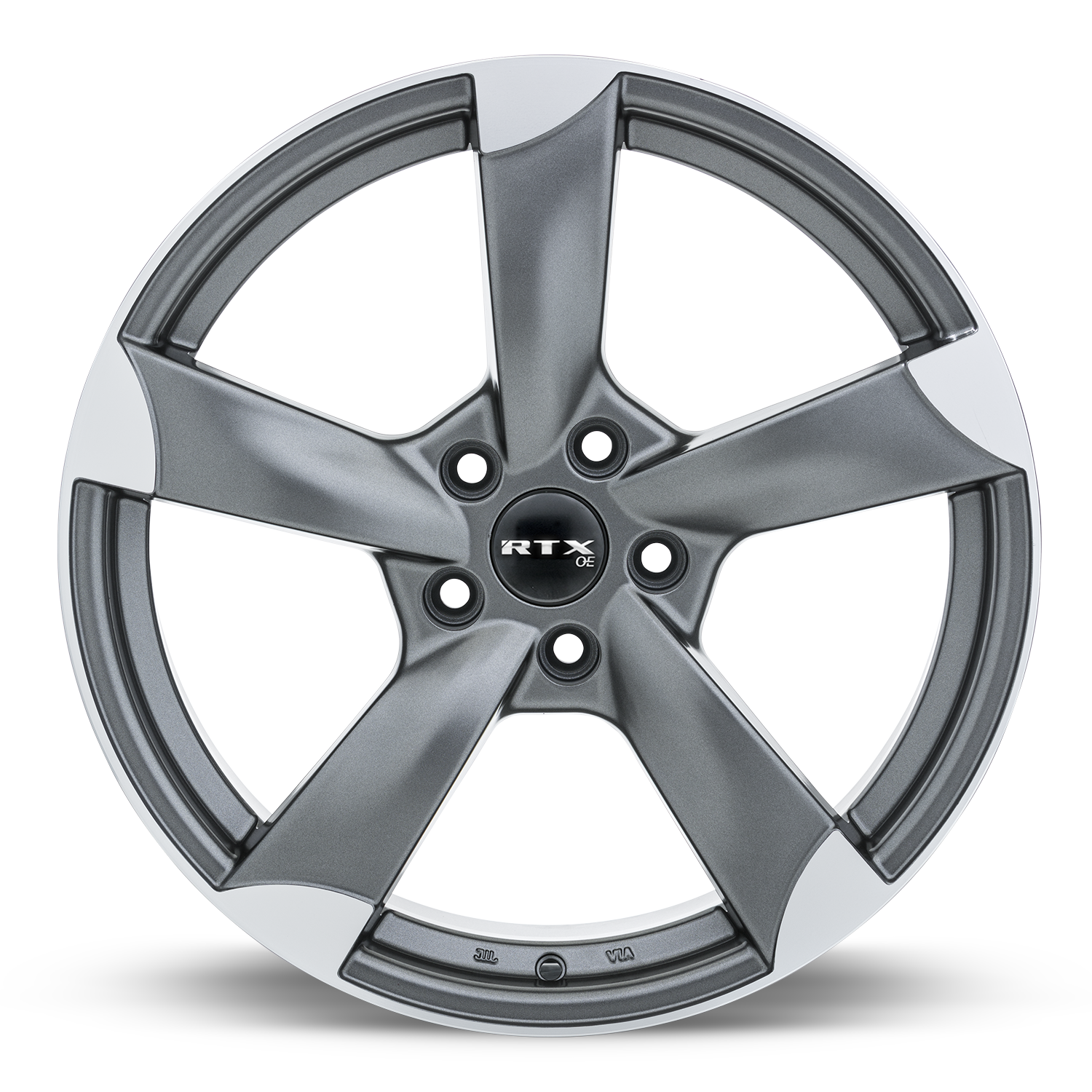 RTX® (OE) - 082479 - RS II - Satin Gunmetal Machined - 17x7.5 5x112 ET45 CB57.1 - Image 2