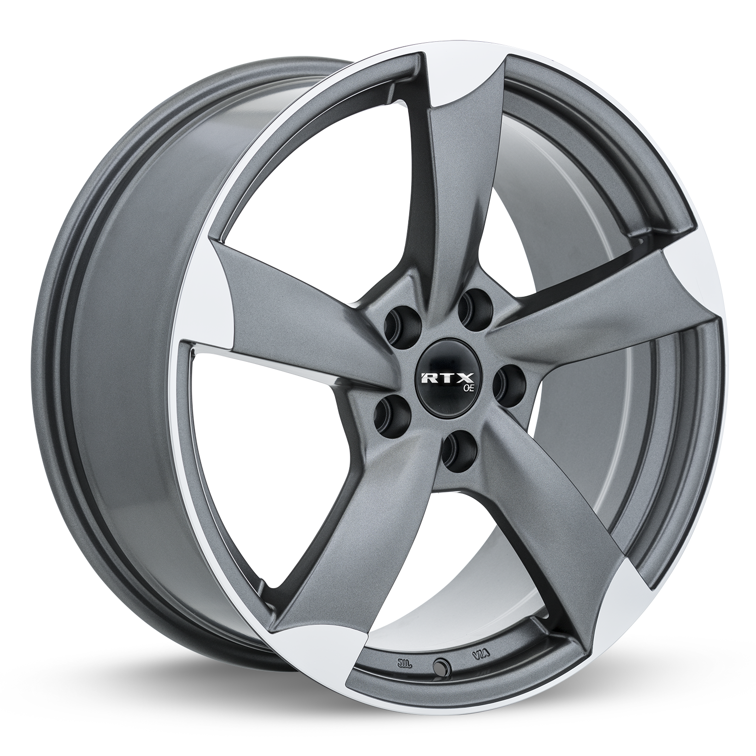 RTX® (OE) - 082479 - RS II - Satin Gunmetal Machined - 17x7.5 5x112 ET45 CB57.1