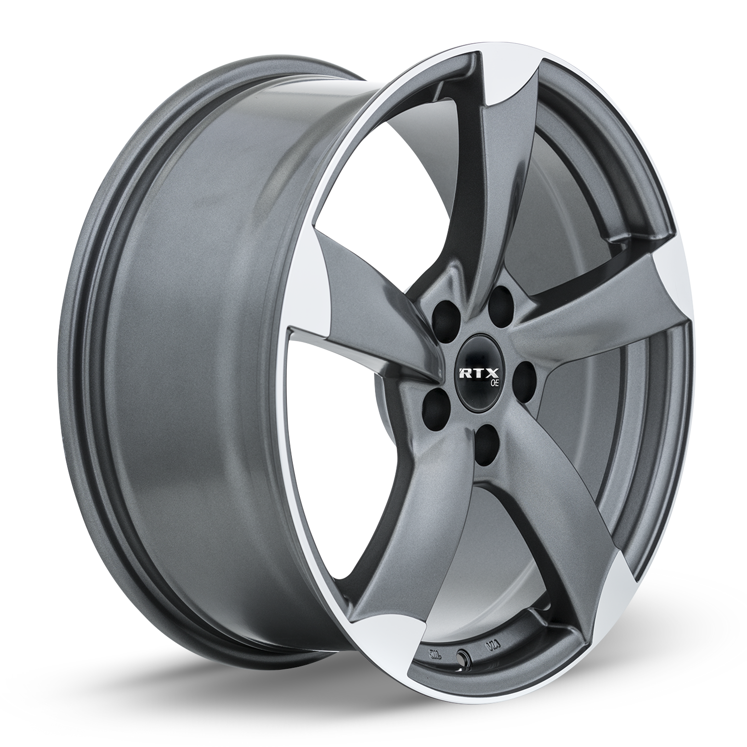RTX® (OE) - 082479 - RS II - Satin Gunmetal Machined - 17x7.5 5x112 ET45 CB57.1 - Image 3
