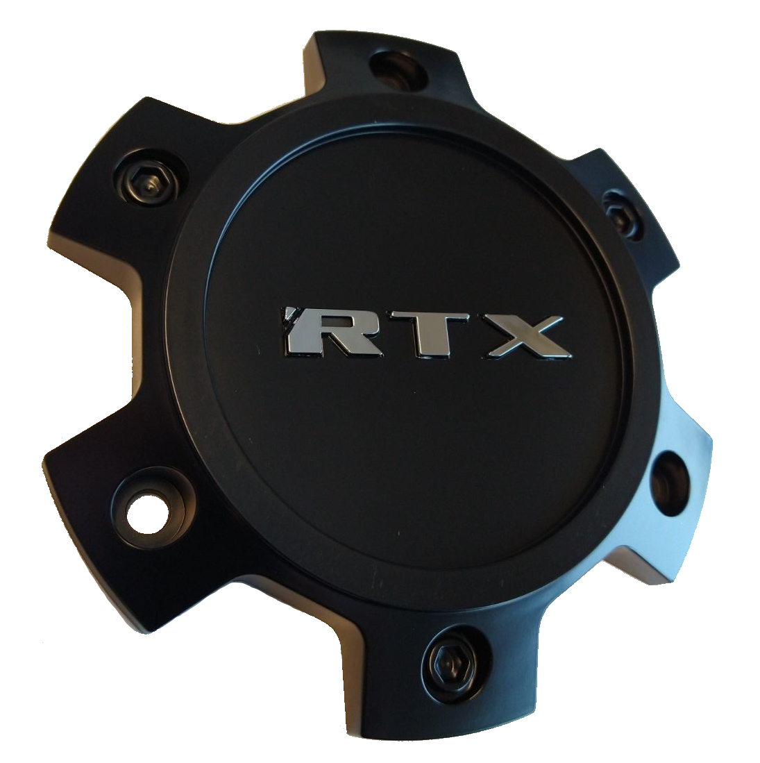RTX 1124L129AB1M5CH - Center Cap Satin Black RTX Chrome Adventure 6x130 (3) M6xL10 - Image 2