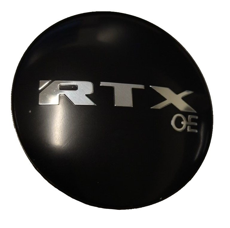 9048K69B1 - Gloss Black Center Cap RTXoe Chrome Black Background - Image 2