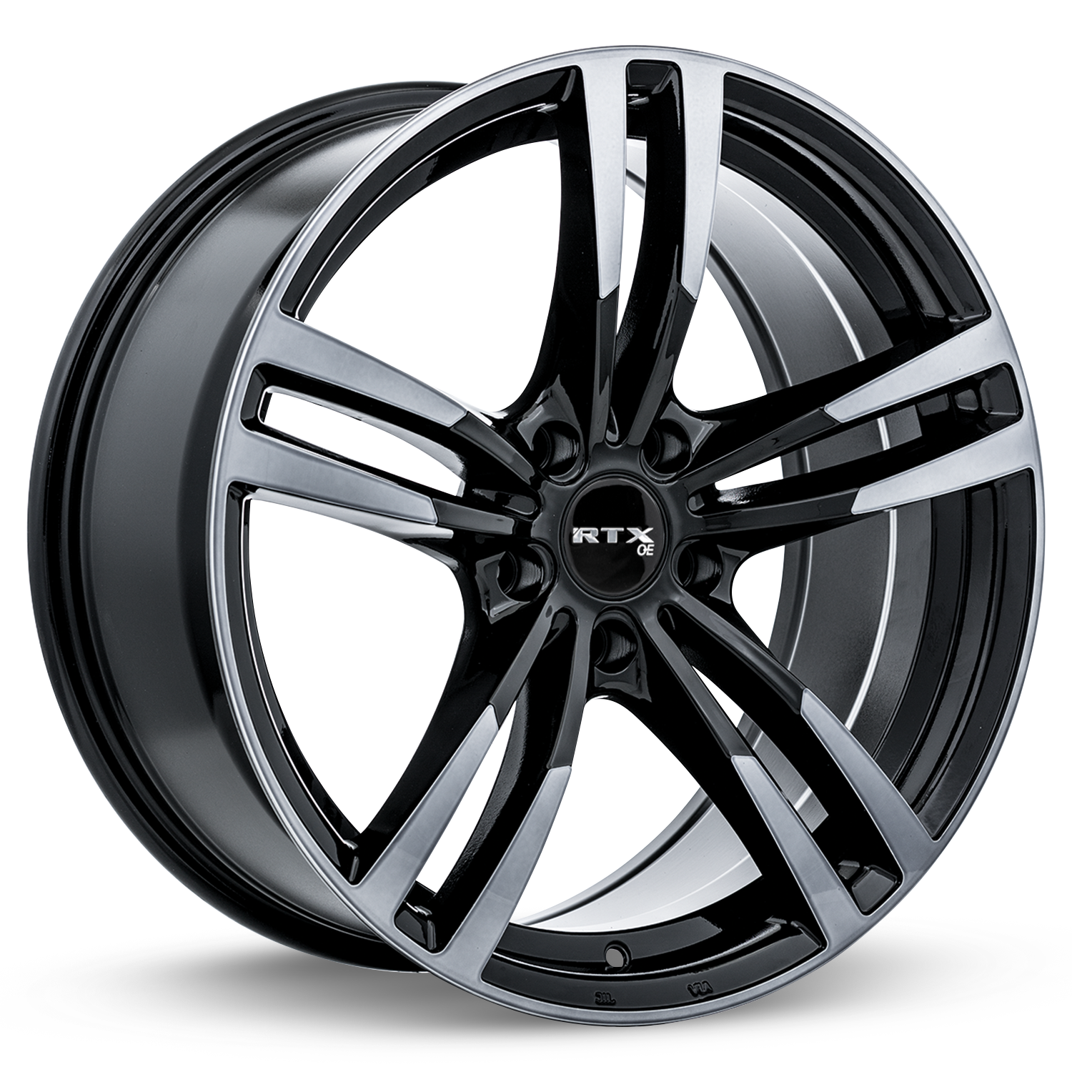 RTX® (OE) - 082616 - Graz - Black Machined Grey - 19x8.5 5x120 ET35 CB72.6