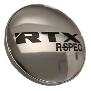 210K62ACRSBC - Center Cap Chrome RTX R-Spec Black with Chrome Background