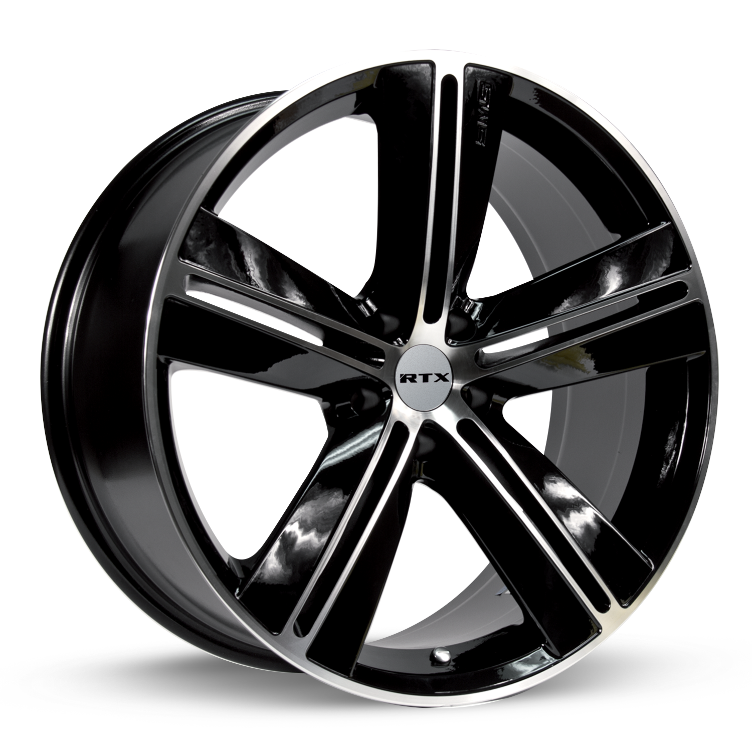 RTX® (RTX) - 081086 - SMS - Black Machined - 18x7.5 5x114.3 ET40 CB73.1