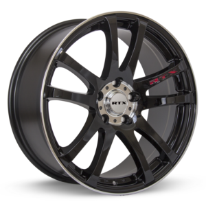 RTX® (RTX) - 081281 - Twin - Black Machined - 15x6.5 4x100 ET38 CB73.1