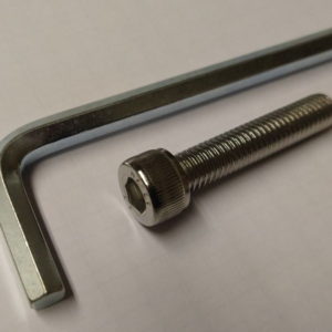 (1) Hex Socket Screw M8xL40 Chrome