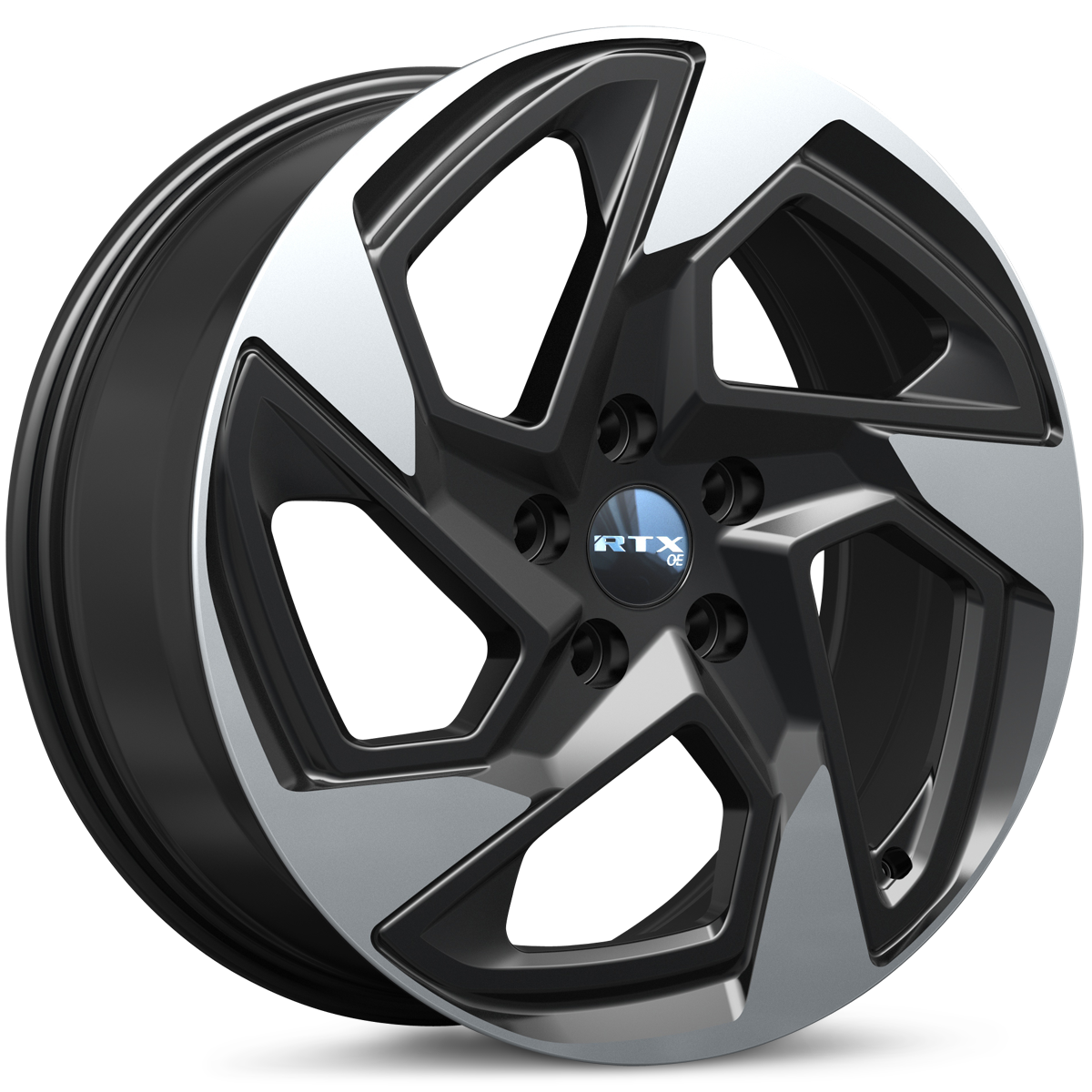 RTX® (OE) - 083349 - SU01 - Gloss Black Machined - 18x7 5x114.3 ET55 CB56.1