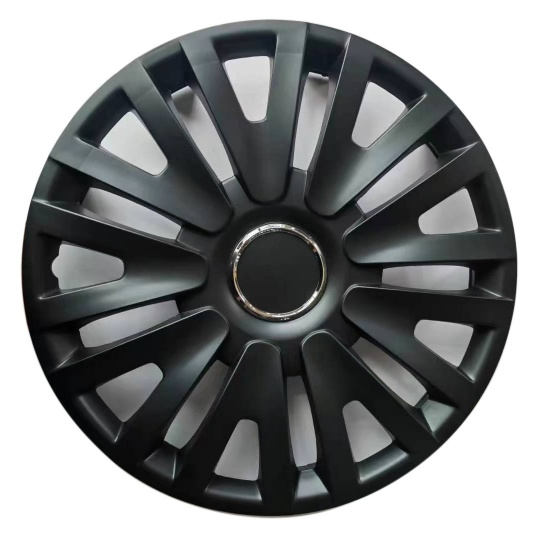 Ceco® CD80-2209B-16 - (4) 18 Spoke Satin Black ABS Wheel Covers 16"