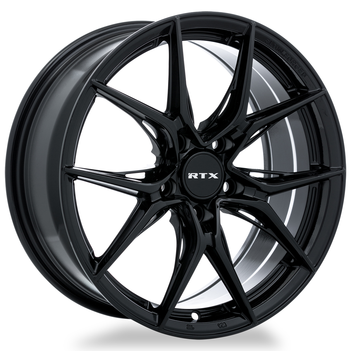 RTX® (R-Spec) - 082919 - Slick - Gloss Black - 16x7 5x114.3 ET40 CB73.1
