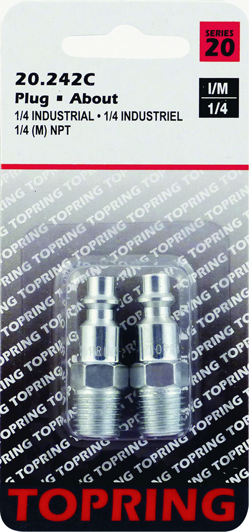 Plug (1/4 IND) 1/4(M)NPT 2pcs/c