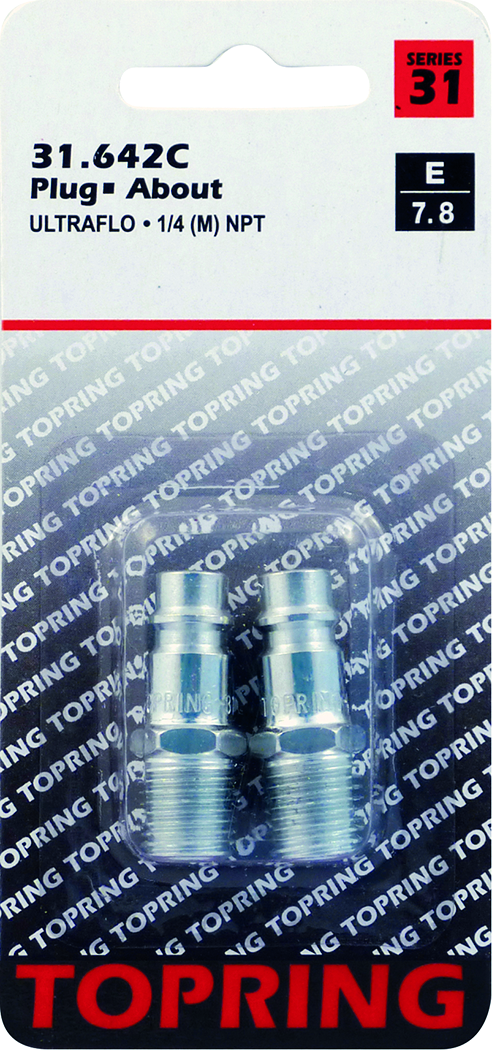 Plug (ULTRAFLO) 1/4(M)NPT 2pcs/c