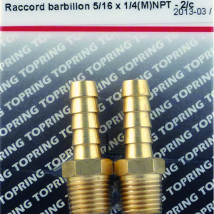 Hose Barb 5/16 x 1/4(M)NPT 2pcs/c