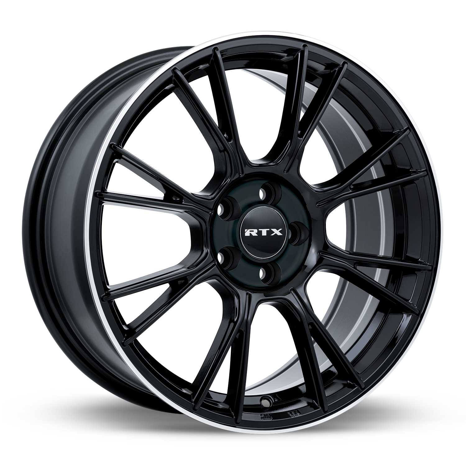 RTX® (RTX) - 082077 - Vapor - Black with Machined Lip - 16x7 5x114.3 ET40 CB73.1